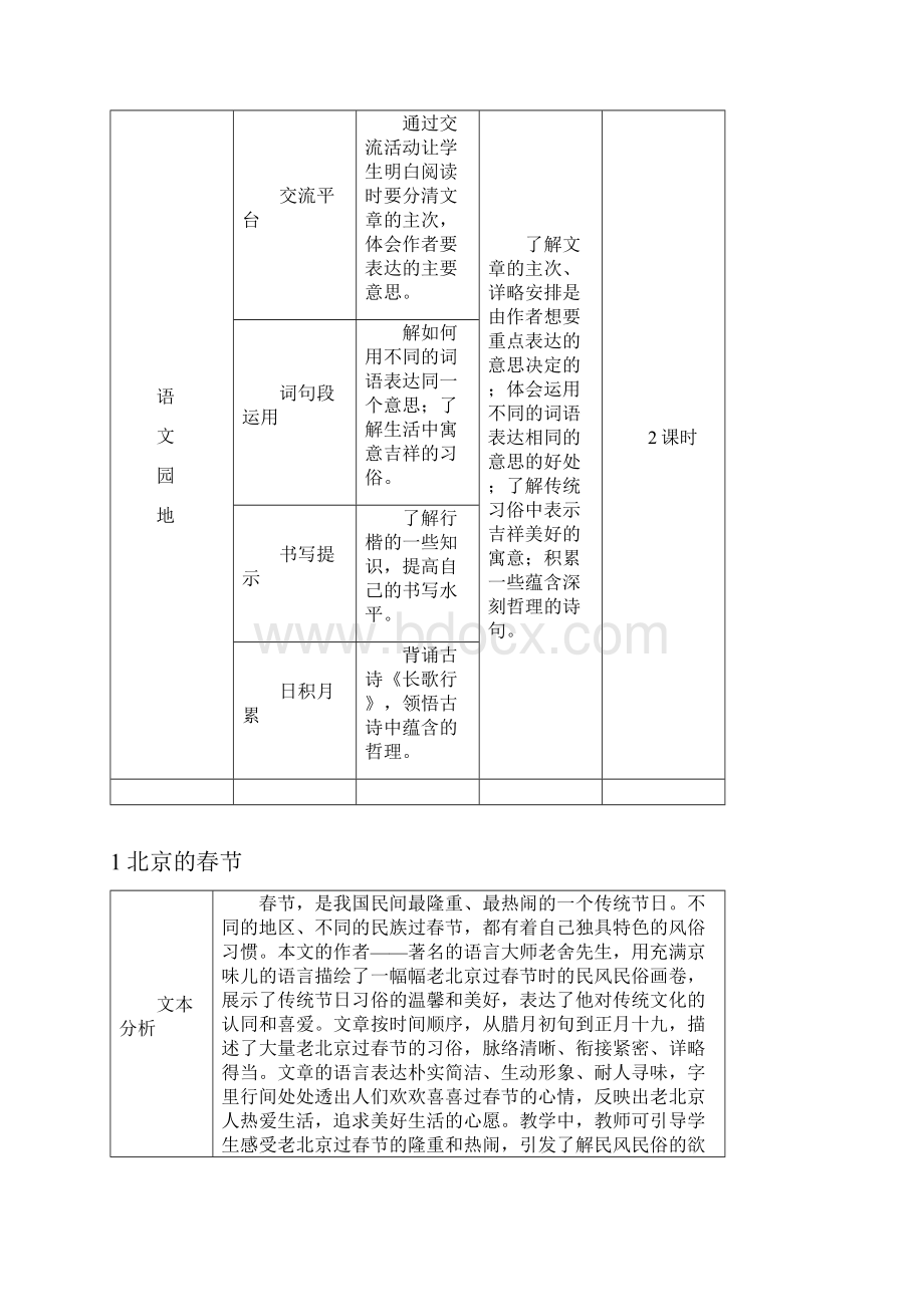 六年级下册语文教案1 北京的春节 人教部编版.docx_第3页