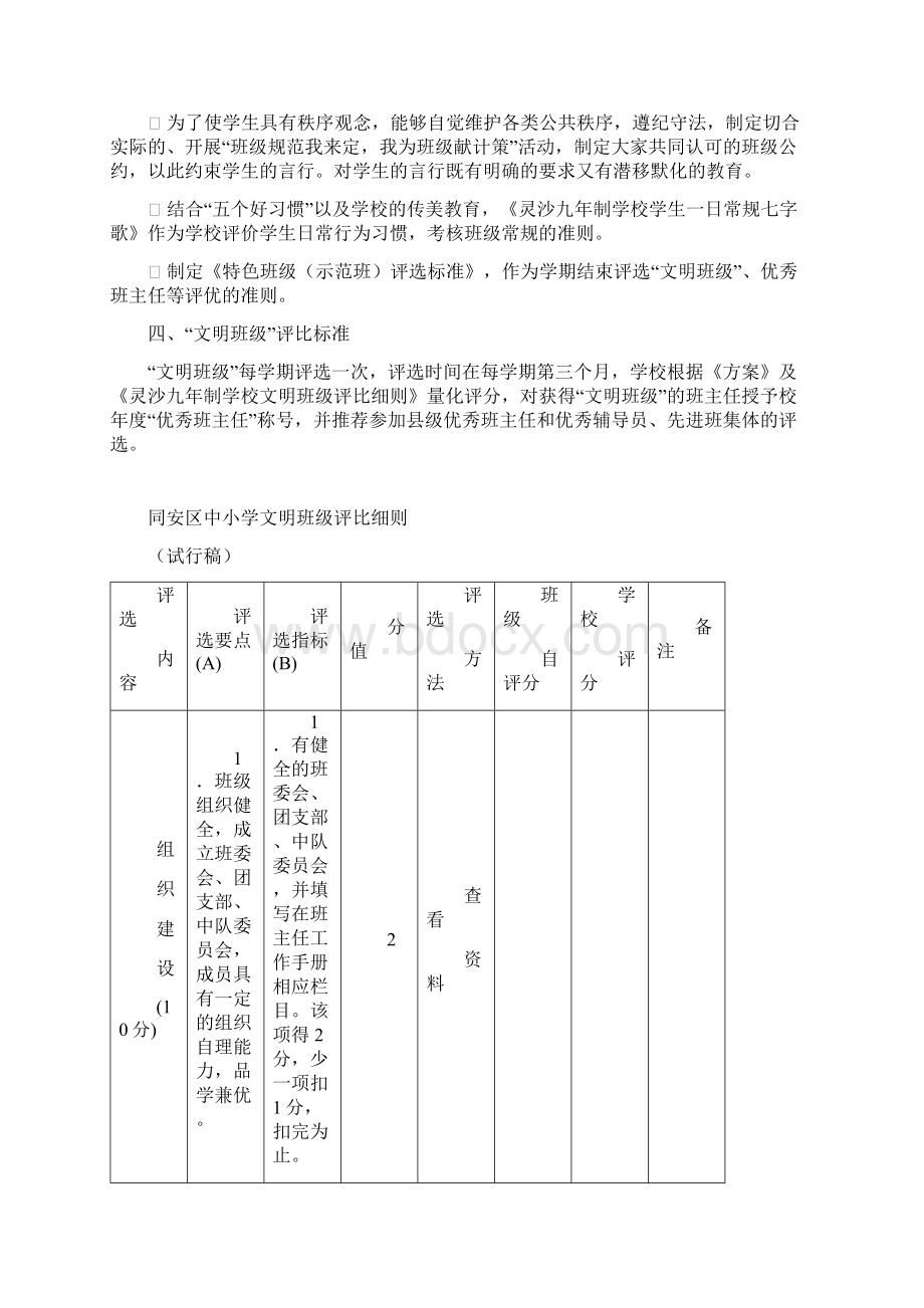 文明班级创建活动方案 1.docx_第3页