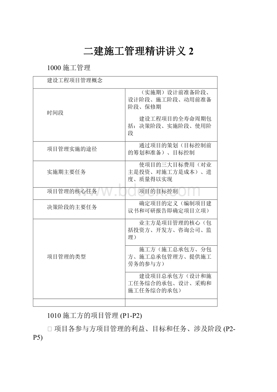 二建施工管理精讲讲义2.docx