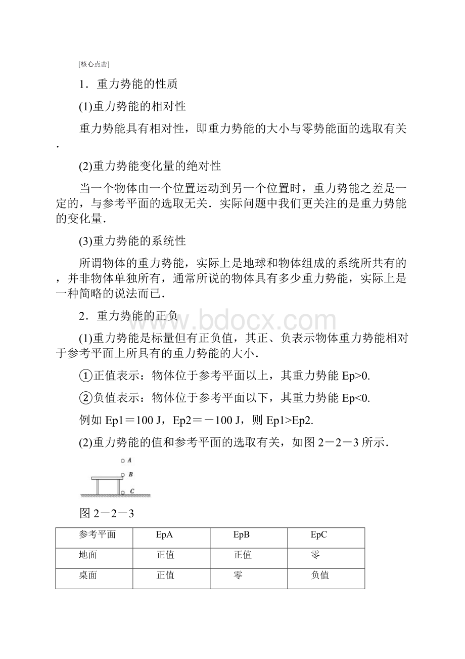 课堂新坐标学年高中物理第2章能的转化和守恒第2节势能的改变.docx_第3页