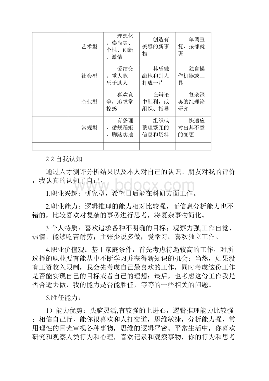 职业生涯规划96796Word文档格式.docx_第3页