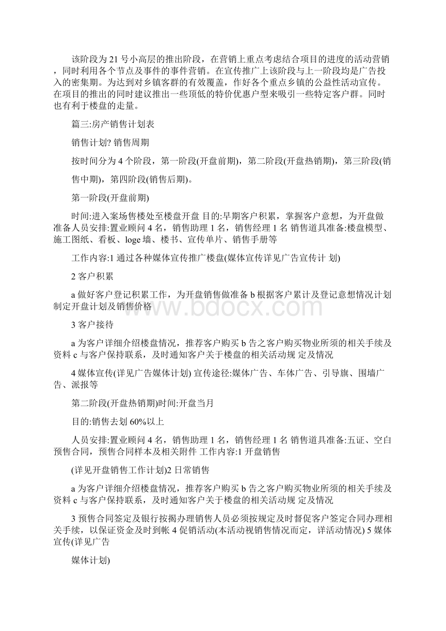 房产销售指标分解计划Word文档格式.docx_第3页