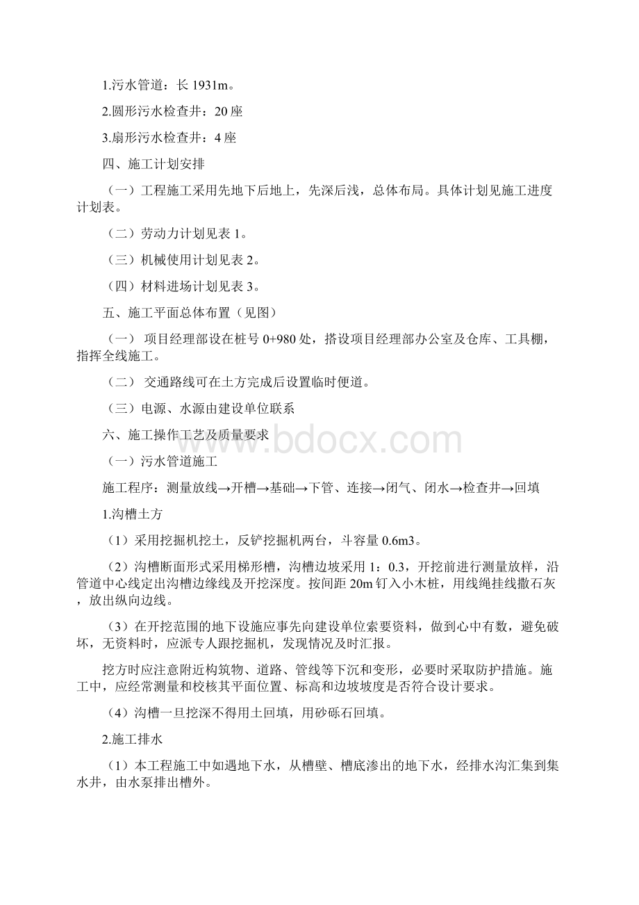 污水处理厂污水管网工程施工组织设计Word文档下载推荐.docx_第2页