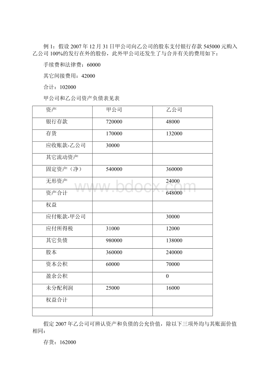 购并日合并报表的编制.docx_第3页