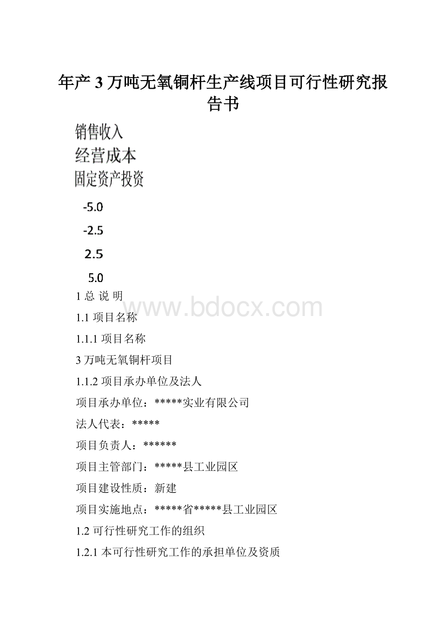 年产3万吨无氧铜杆生产线项目可行性研究报告书Word格式文档下载.docx_第1页