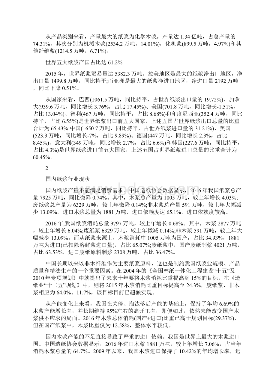 纸浆行业分析报告.docx_第2页