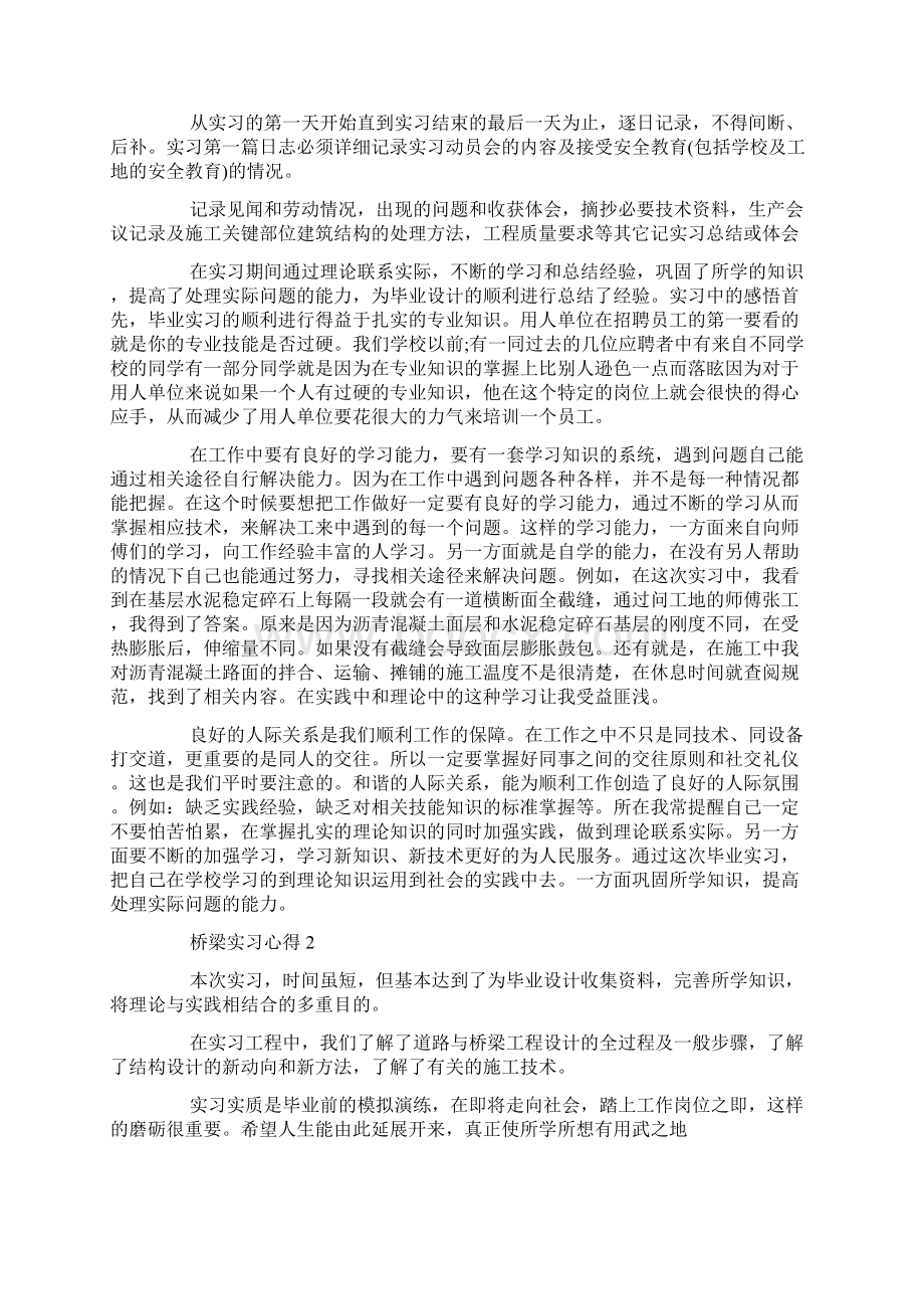 桥梁实习心得Word文档格式.docx_第2页