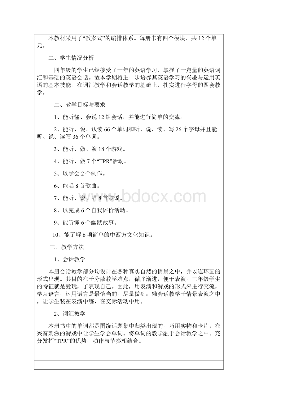 上海版牛津英语四年级英语上册全册教案Word文件下载.docx_第2页