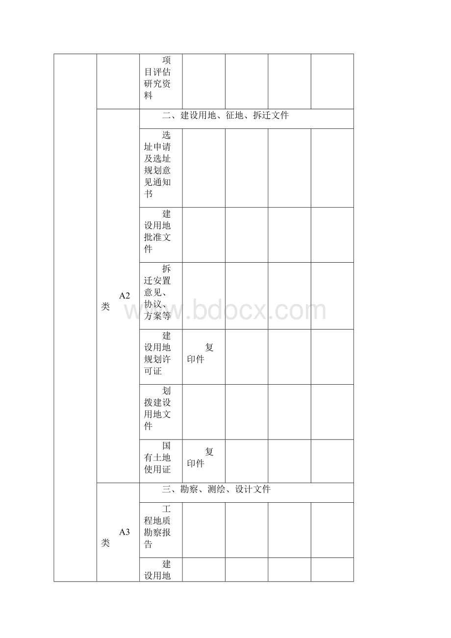 建设工程竣工档案移交清单Word文件下载.docx_第2页