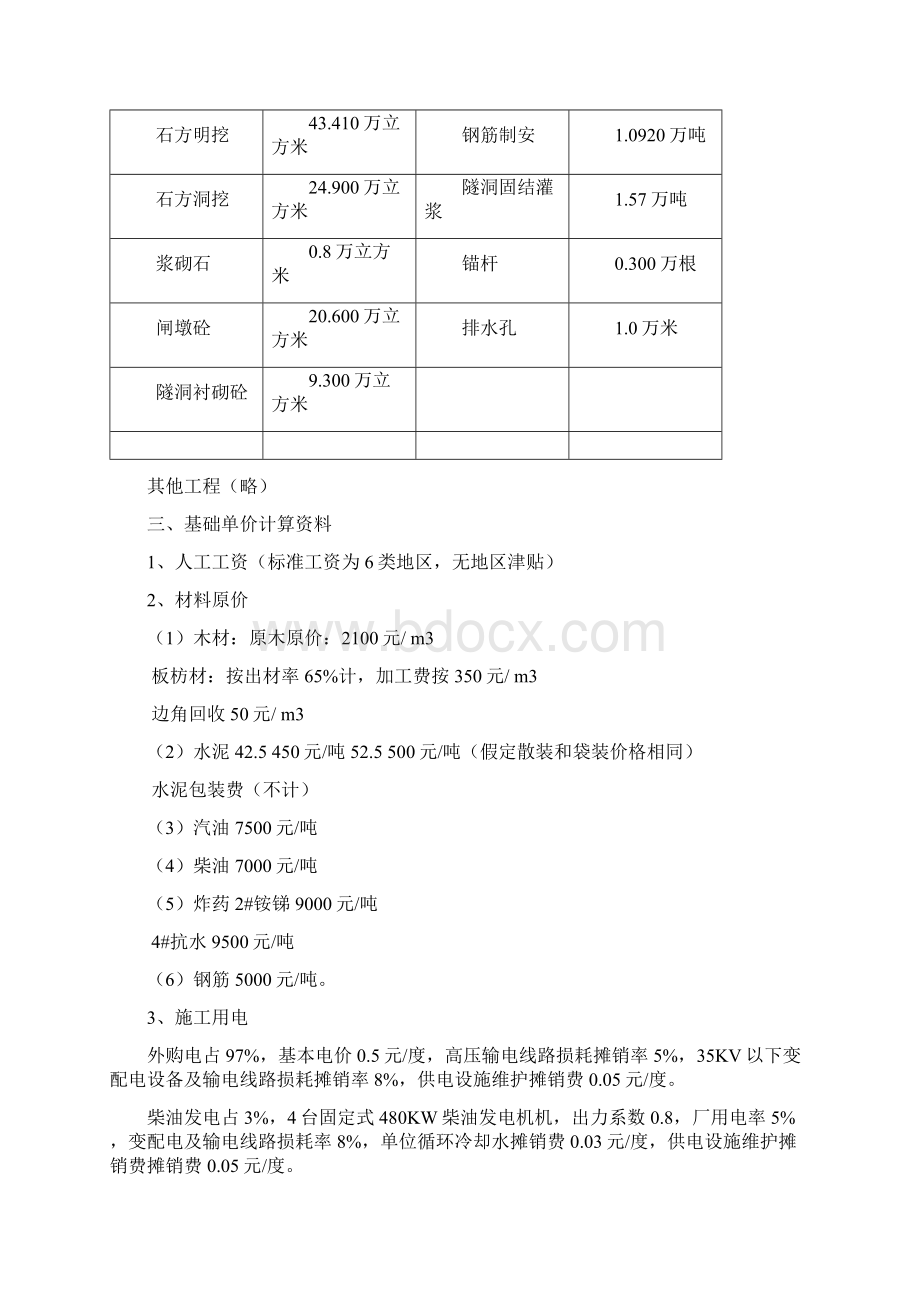 水利工程概预算课程实训指导书1.docx_第2页