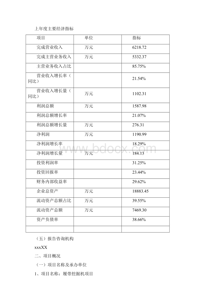 履带挖掘机项目审查申请书参考范文.docx_第3页