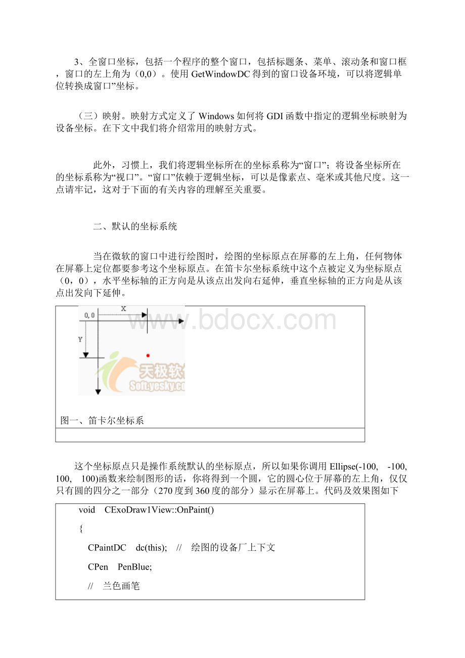 基于VC++的GDI常用坐标系统及应用Word文件下载.docx_第2页