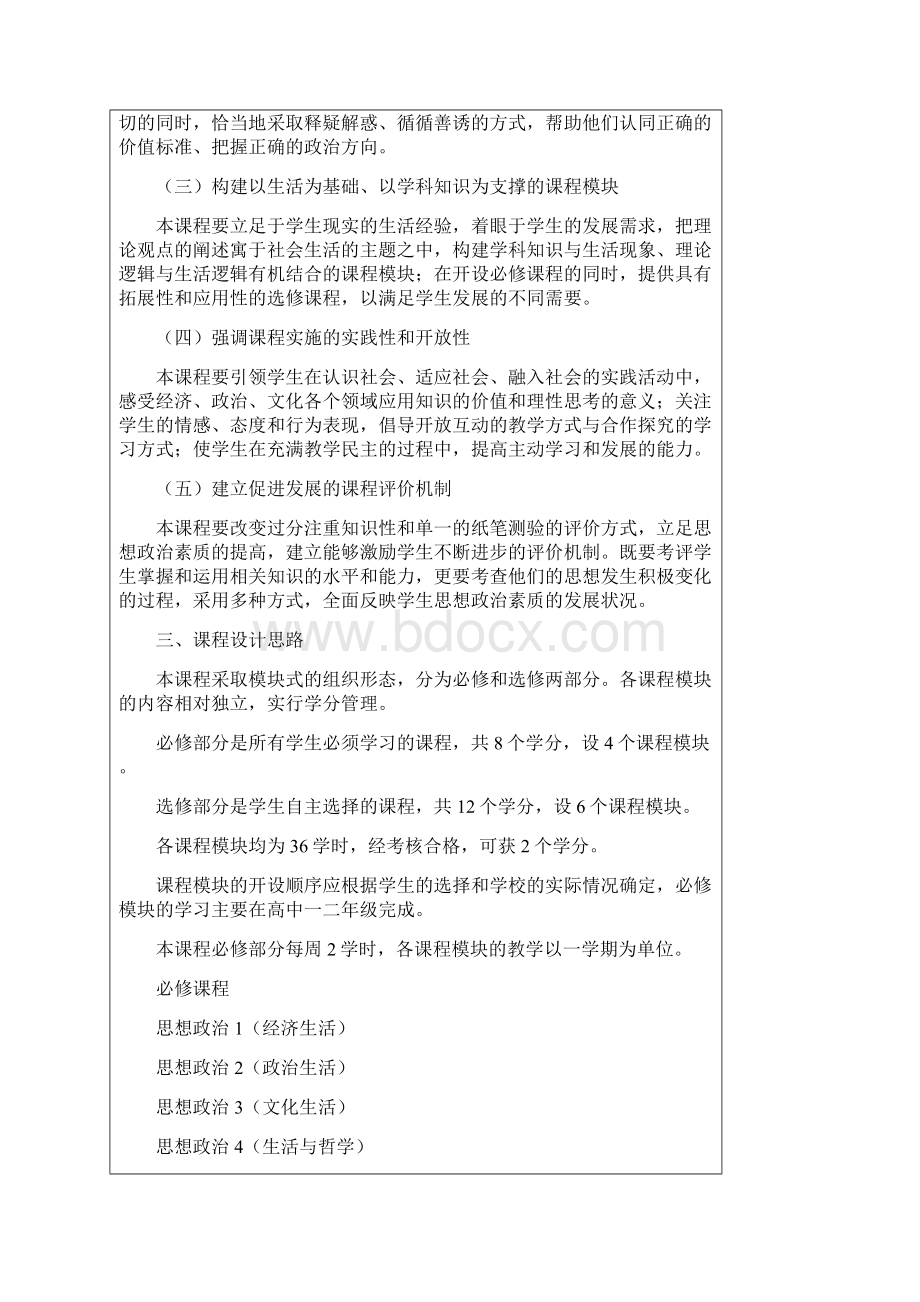 普通高中政治课程标准实验Word文档下载推荐.docx_第2页