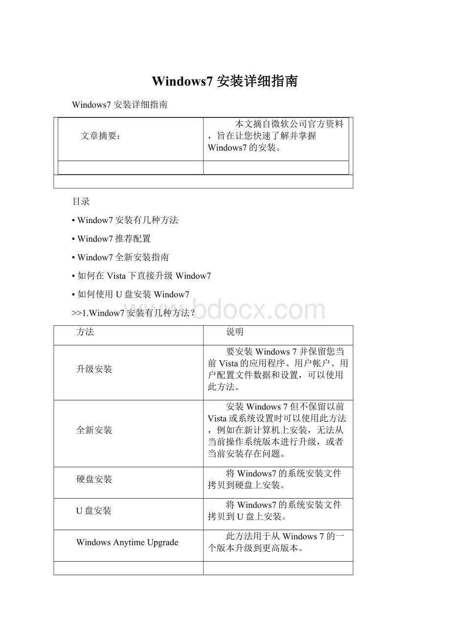 Windows7 安装详细指南Word下载.docx