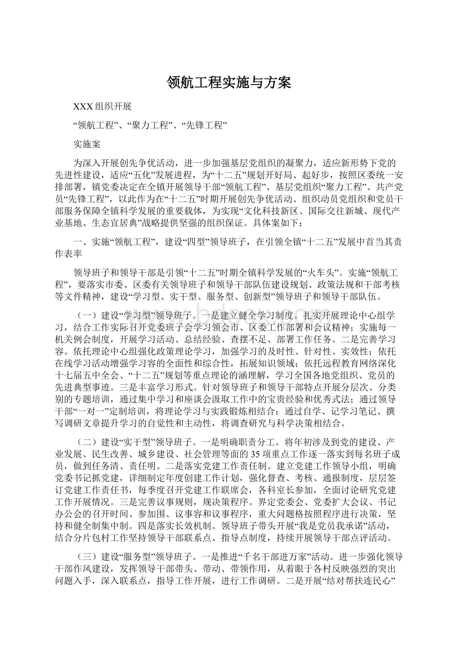 领航工程实施与方案.docx