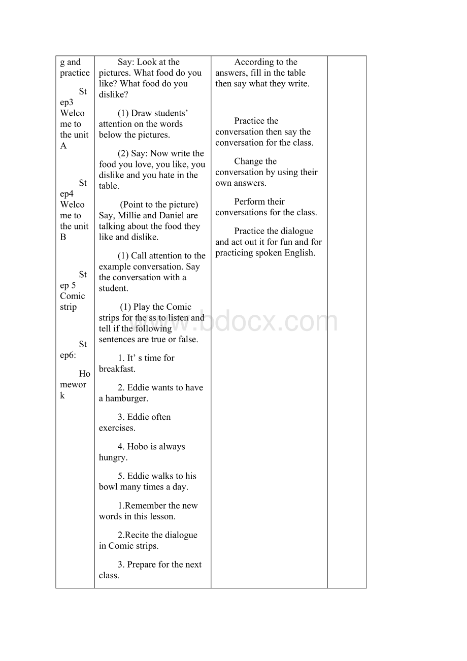 牛津英语7AUnit6Food and lifestyle教案8课时.docx_第2页