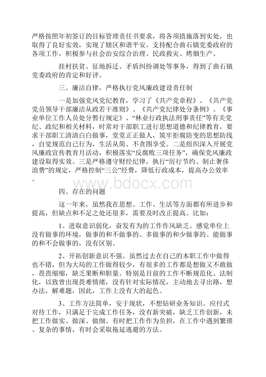 述职述廉报告不足之处.docx_第2页