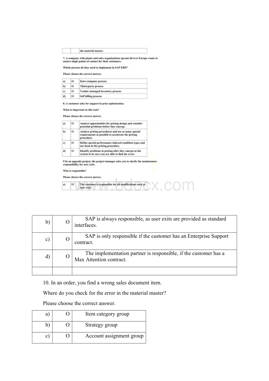 SAPSD试题文档格式.docx_第3页