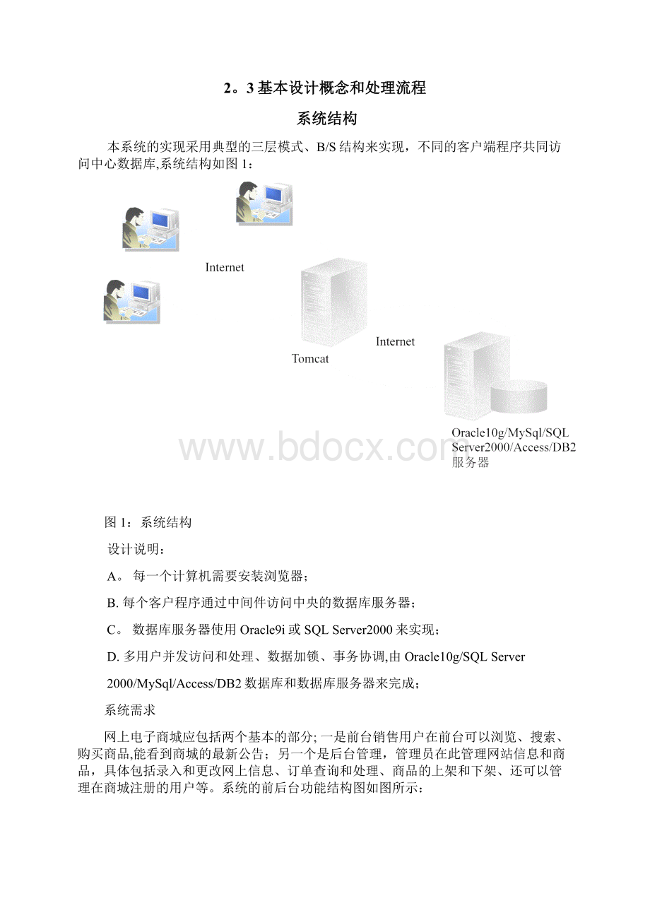 网上商城项目概要设计说明书范本模板Word下载.docx_第3页