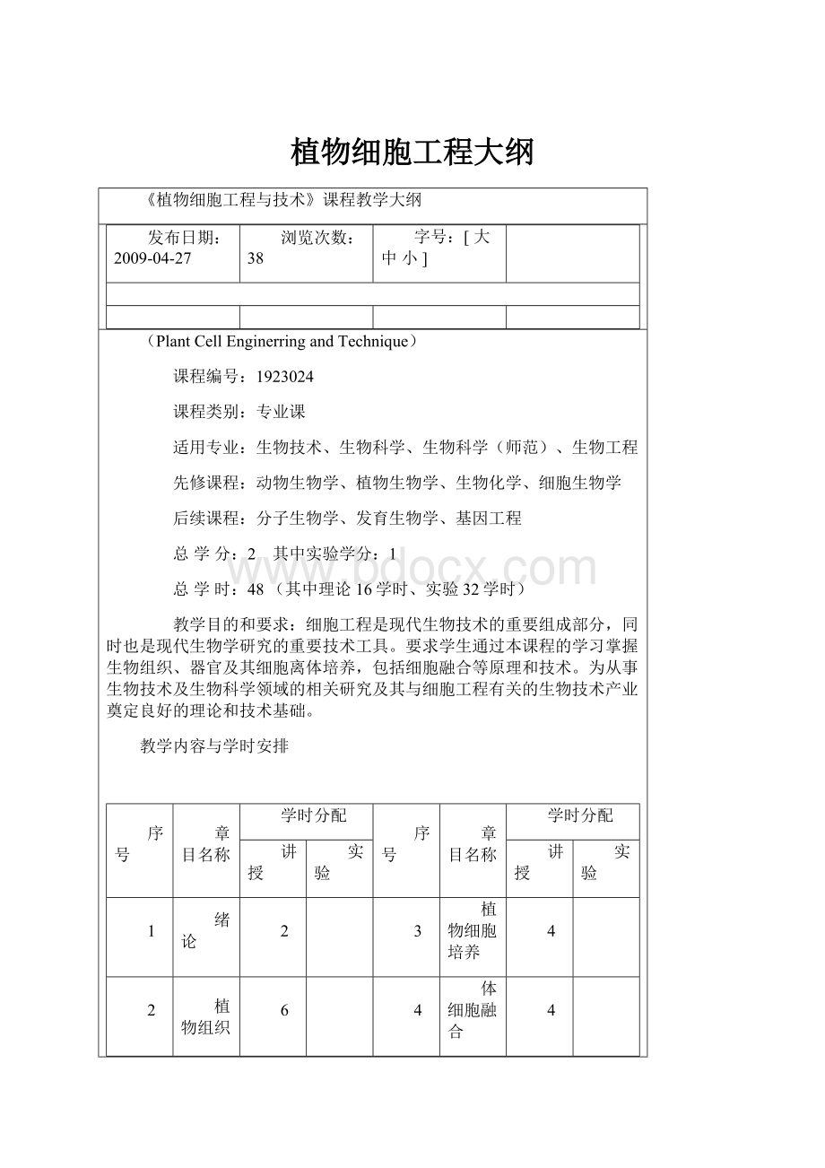 植物细胞工程大纲Word文件下载.docx