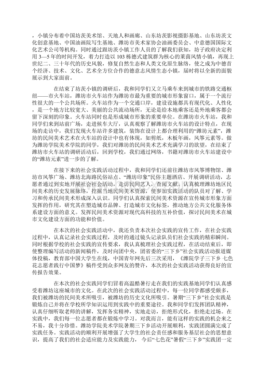 大学生三下乡社会实践报告精选三篇.docx_第3页