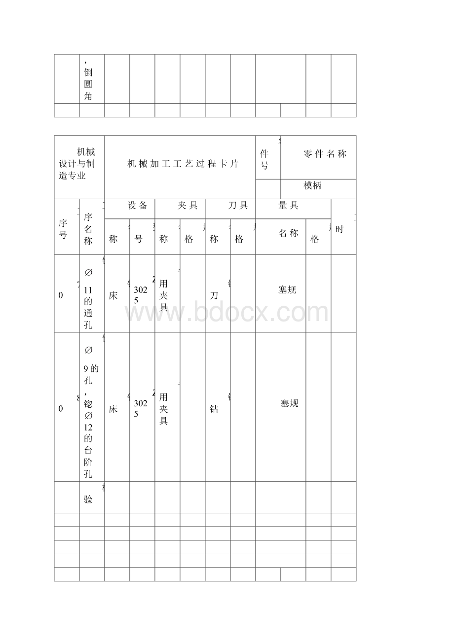 齿轮螺栓垫片冲压模具工艺卡片.docx_第3页