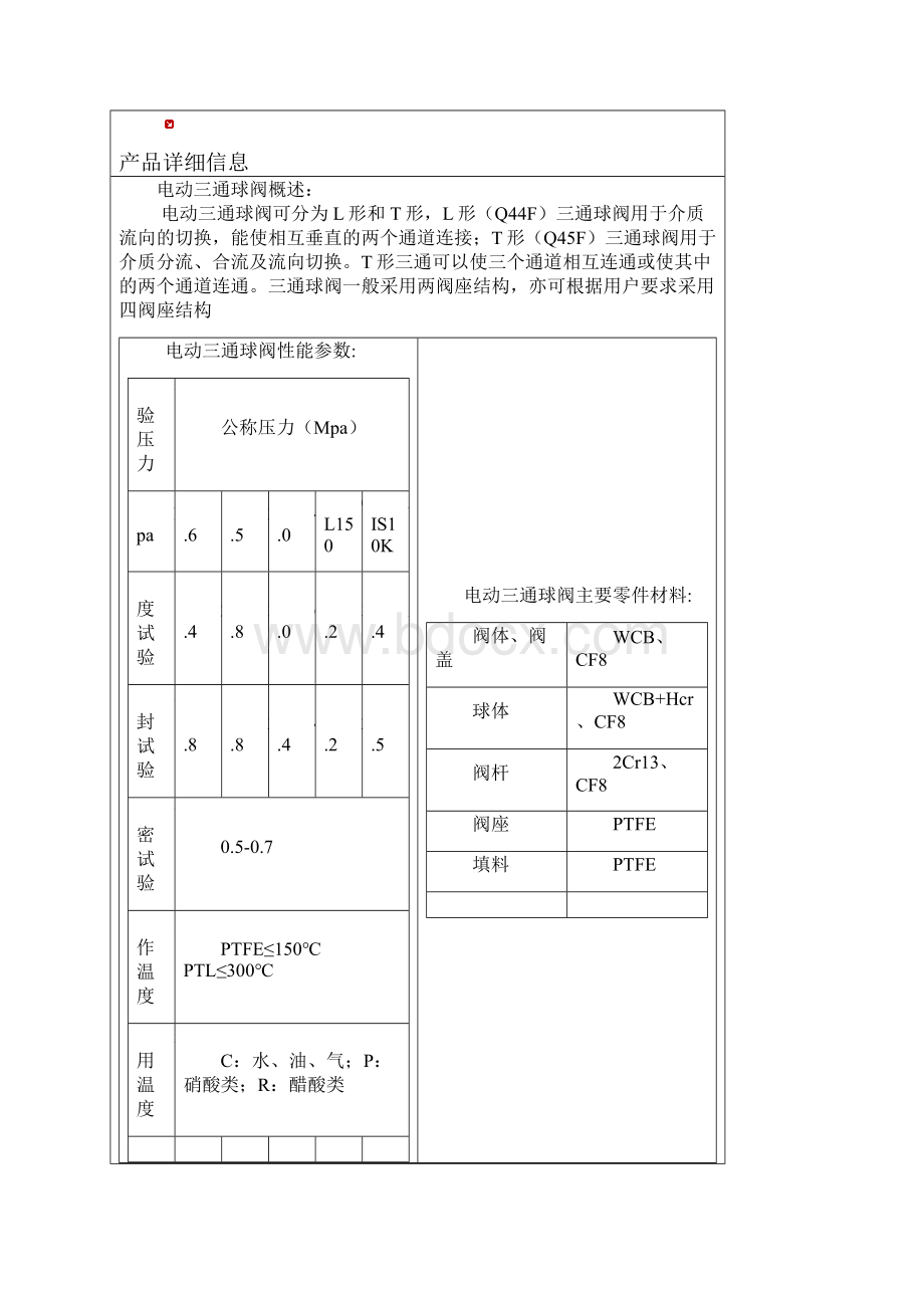 电动三通球阀Q945FQ944F电动三通球阀.docx_第2页