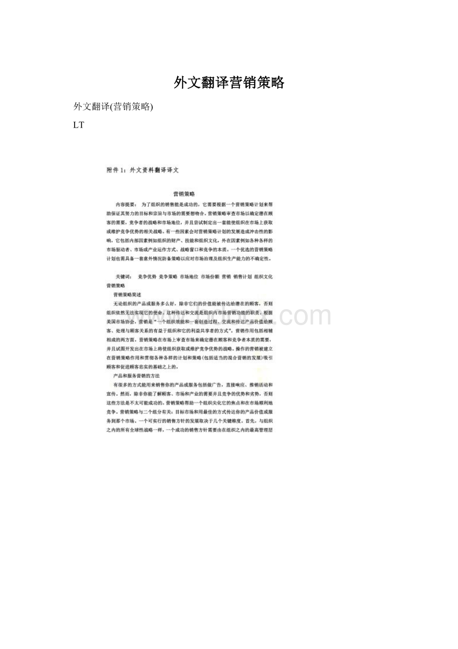 外文翻译营销策略.docx_第1页