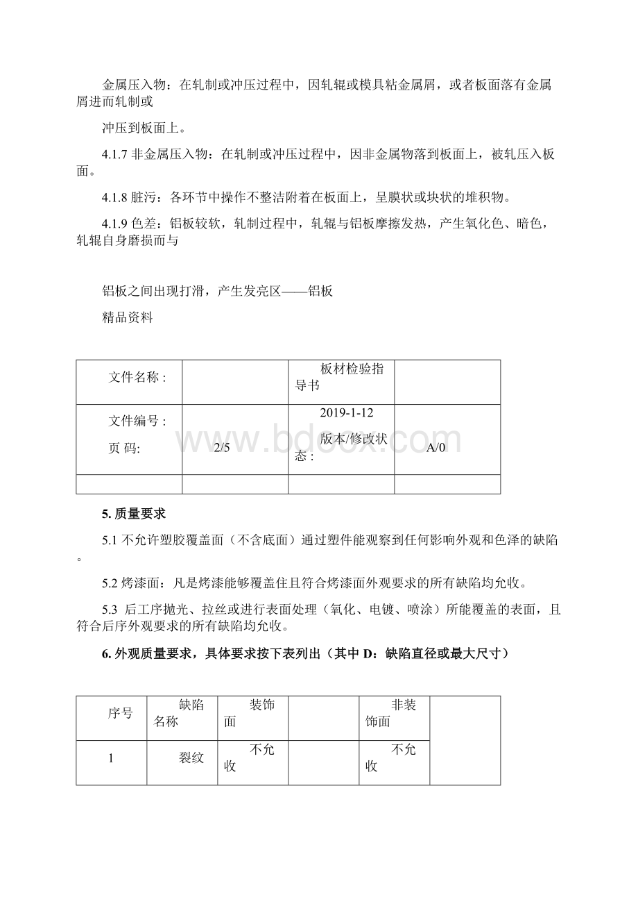 板材来料检验规范Word文档下载推荐.docx_第2页