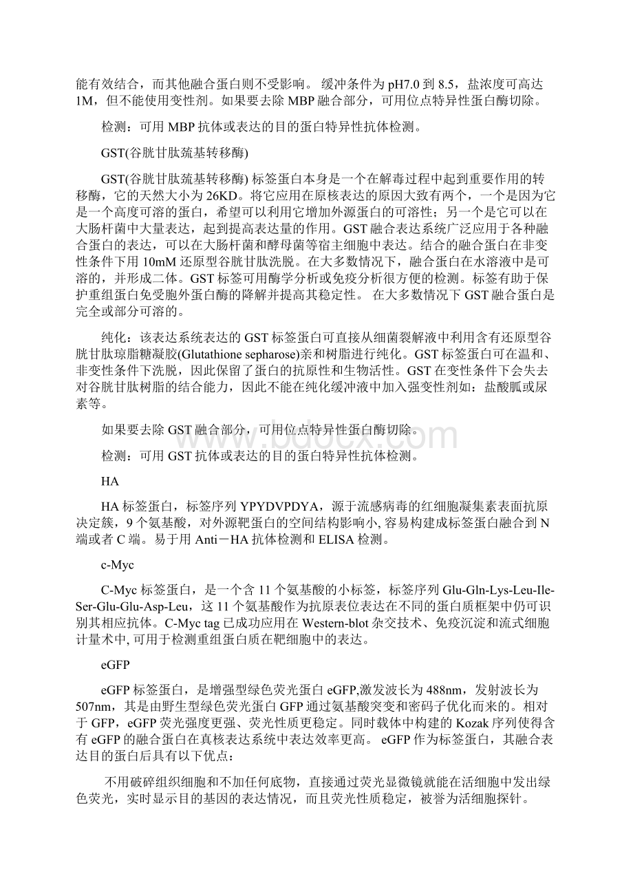 各种蛋白标签汇总Word文档下载推荐.docx_第3页