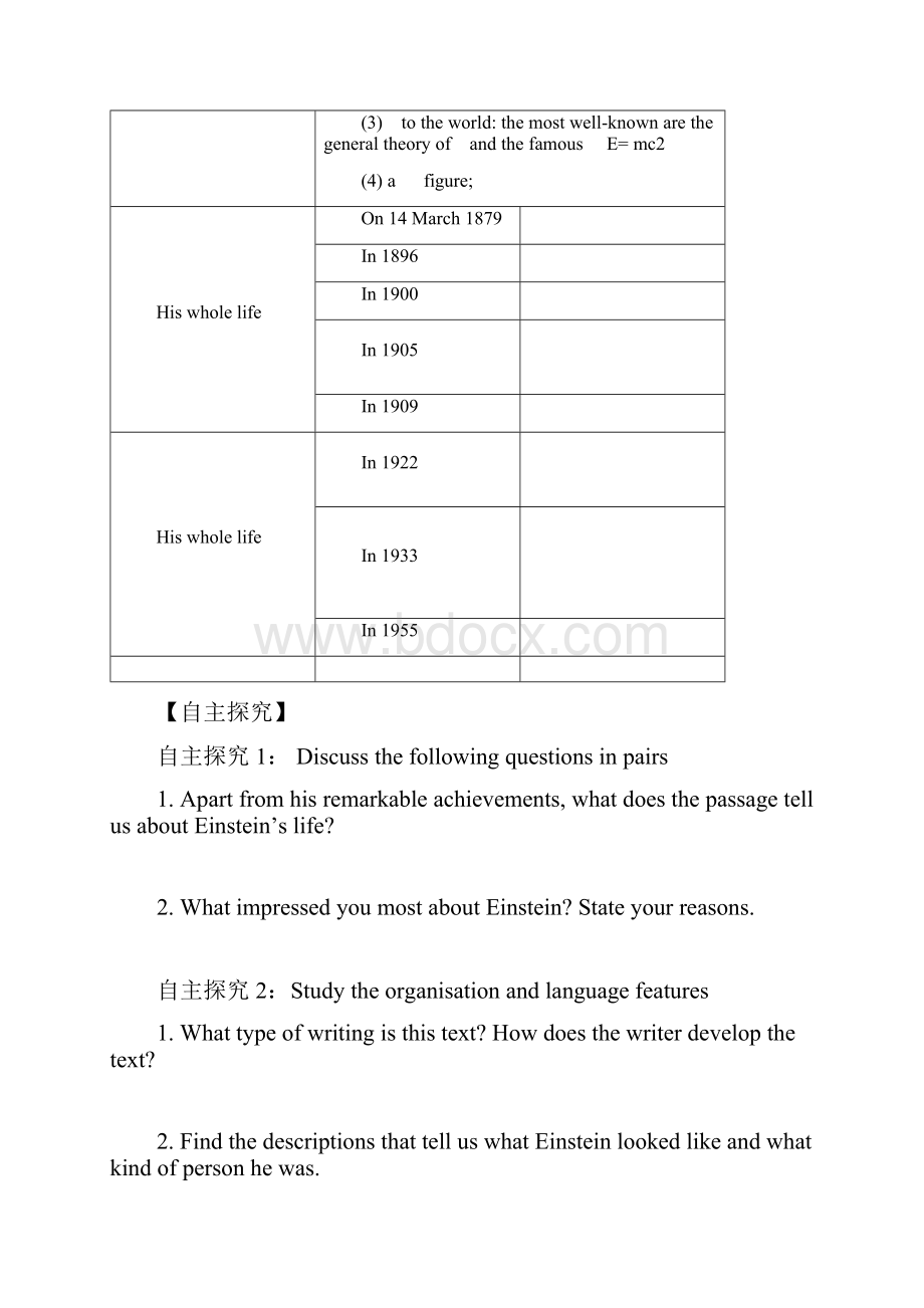 选修一Unit1 people of achievement Using Language 导学案.docx_第2页