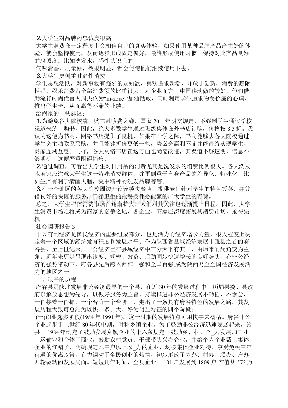 3500字社会调研报告5篇范文Word文档格式.docx_第3页