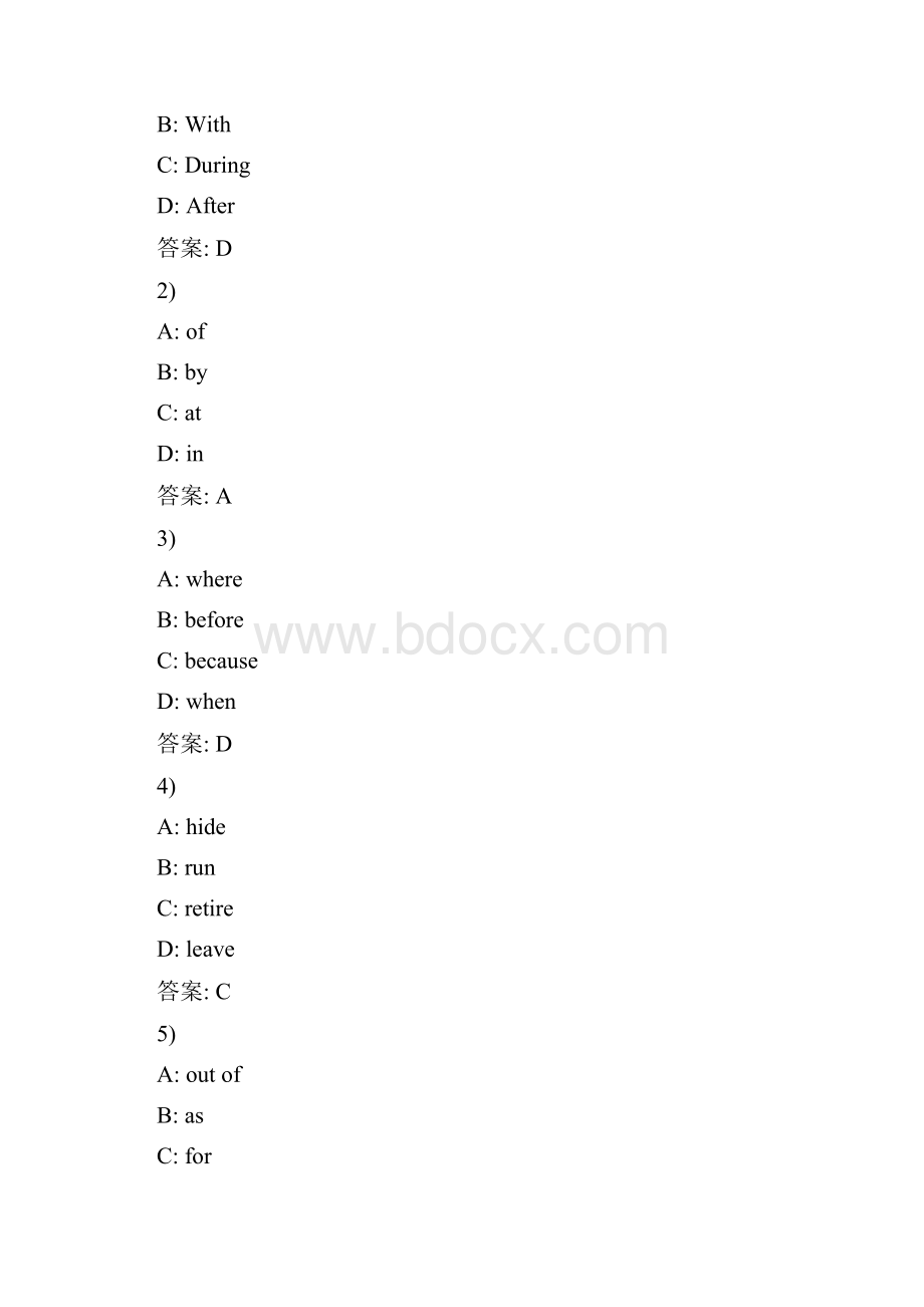 秋东北财经大学《大学英语1》综合练习完形填空100分答案16年秋.docx_第3页