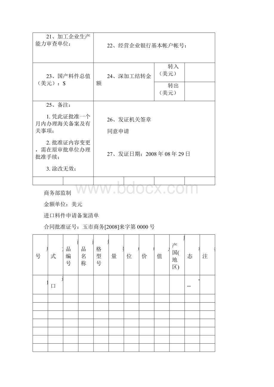 23加工贸易批准证.docx_第2页