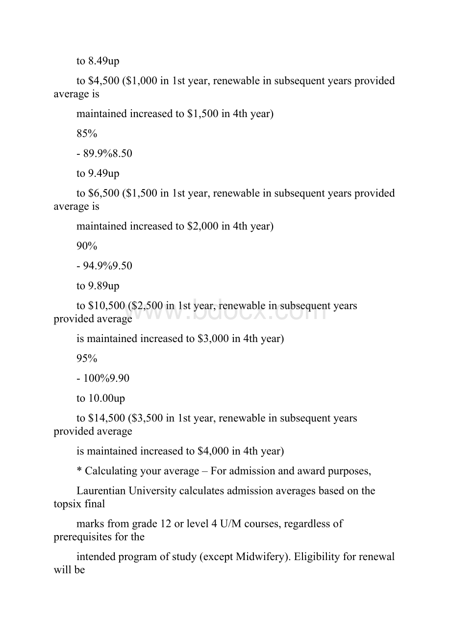 劳伦森大学本科奖学金详情docWord格式文档下载.docx_第3页