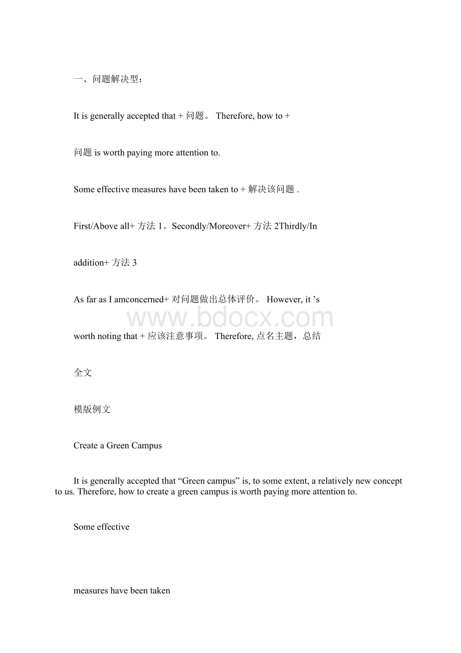 英语四六级各种类型作文模板范文形式的.docx_第2页