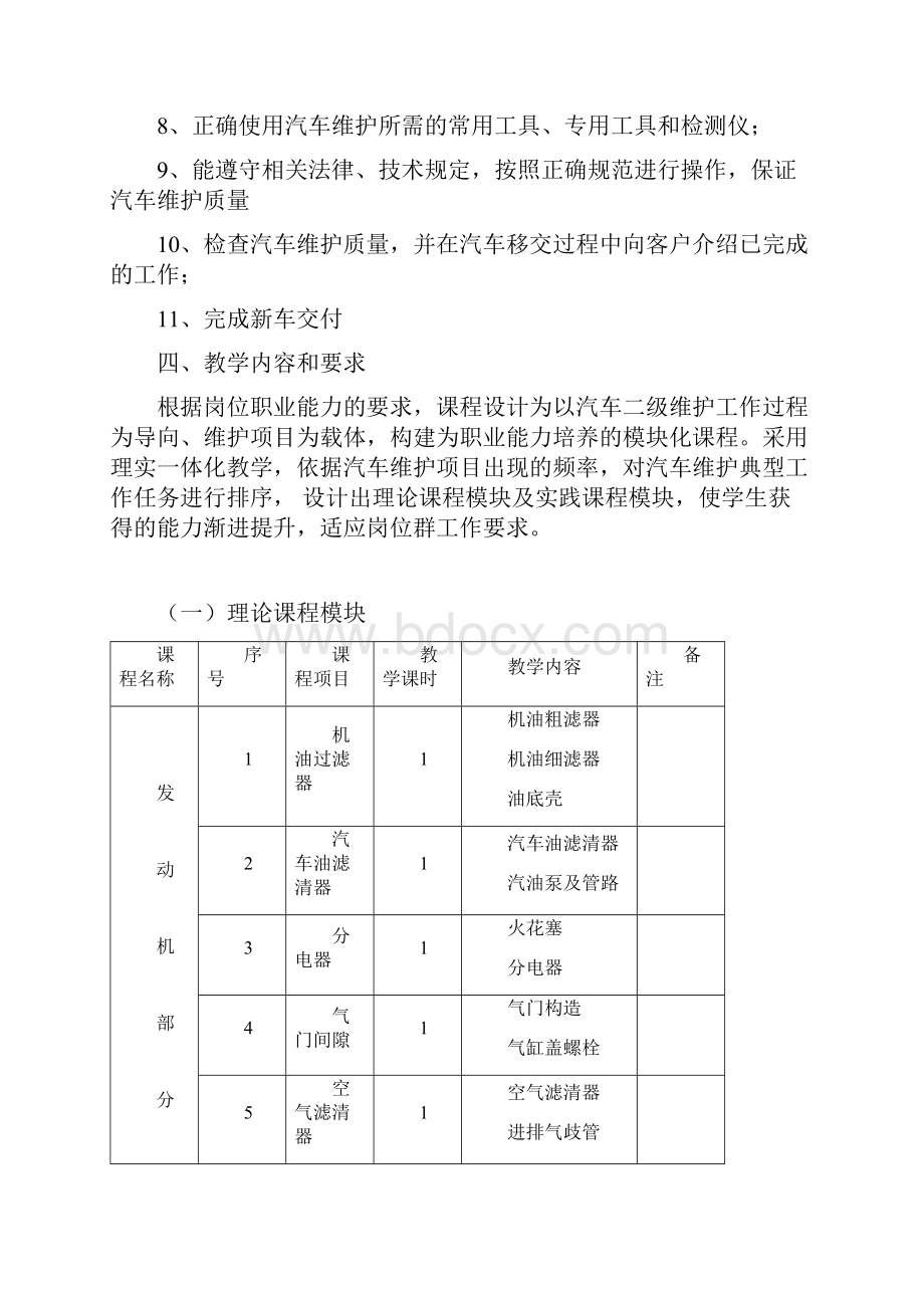 汽车二级维护教学大.docx_第2页