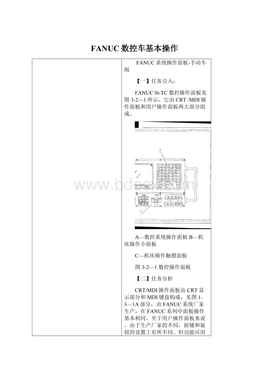 FANUC数控车基本操作.docx