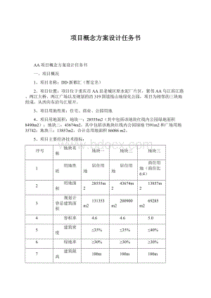 项目概念方案设计任务书Word格式.docx