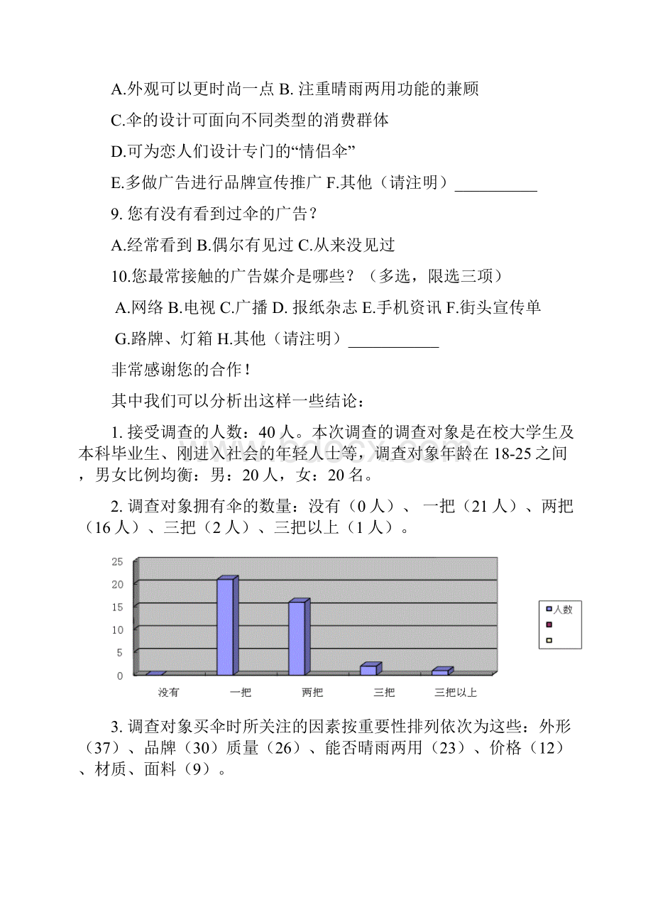 melody晴雨伞广告 策划书Word文件下载.docx_第3页