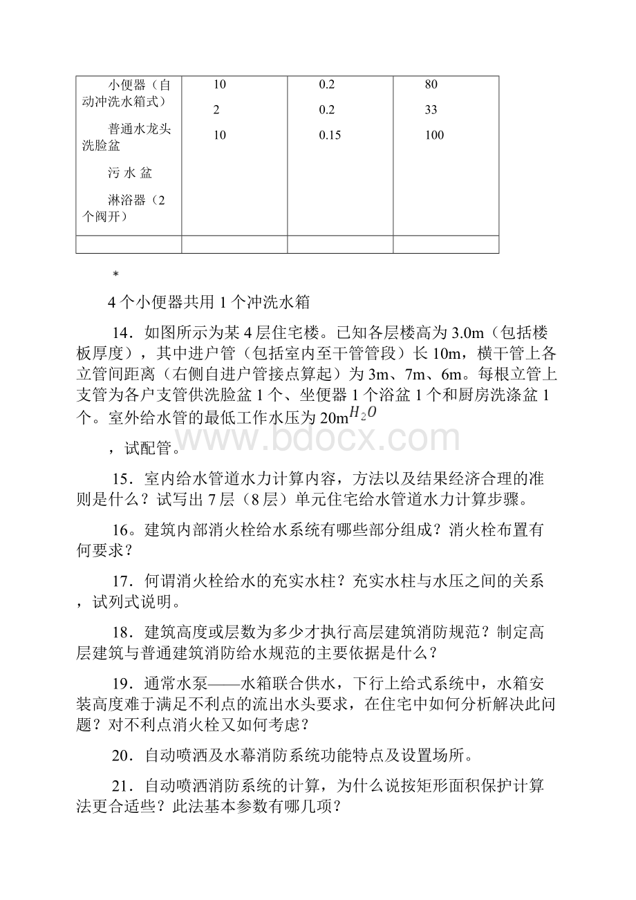 建筑给水排水习题库共10页文档.docx_第3页