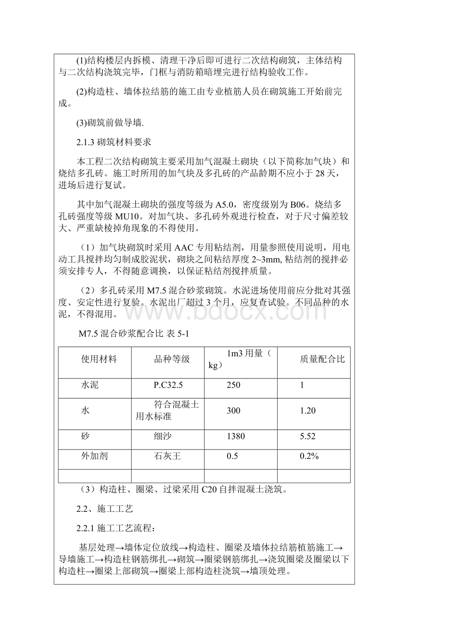 砌筑工程技术交底4.docx_第2页