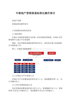 中梁地产营销渠道标准化操作指引Word下载.docx