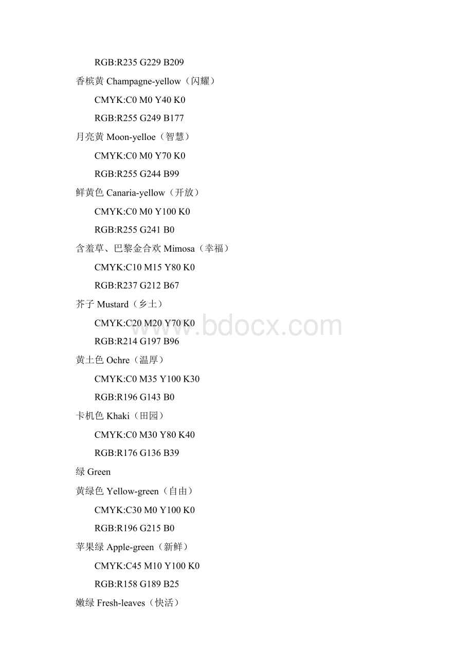 详细颜色对应CMYK和RGB颜色表.docx_第3页
