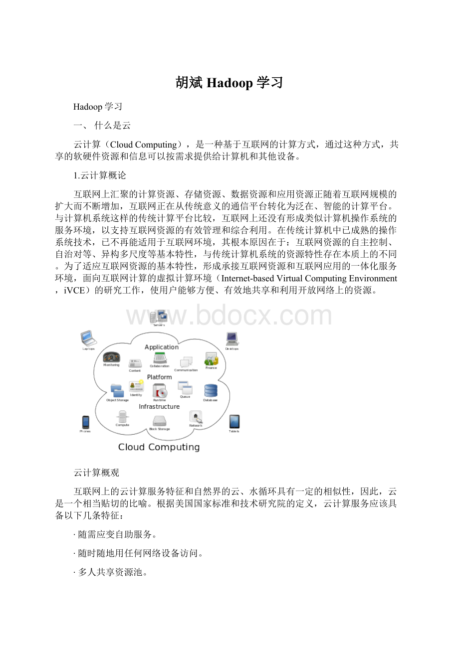 胡斌Hadoop学习.docx_第1页