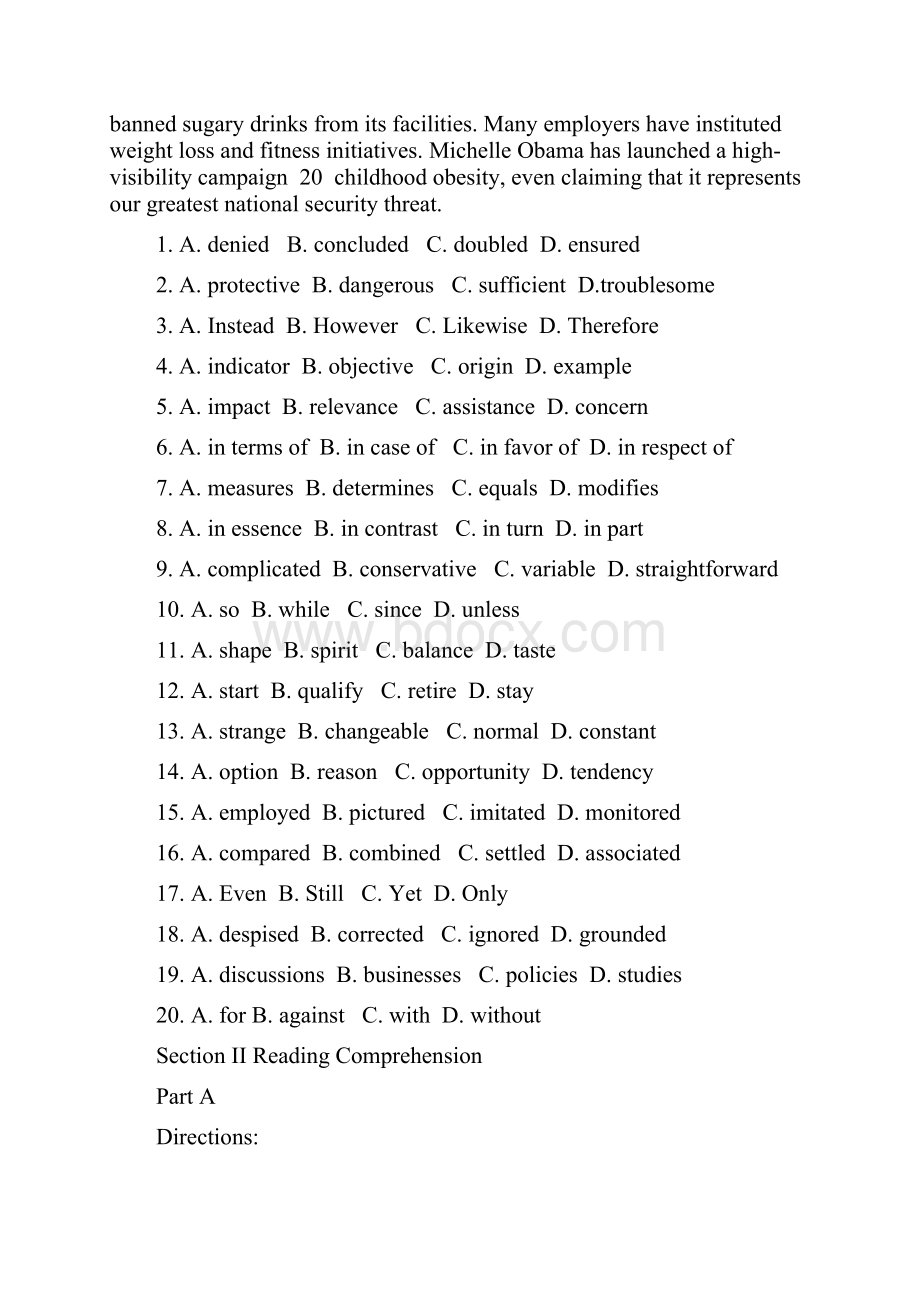 考研英语二真题无答案答案网上搜索Word下载.docx_第2页