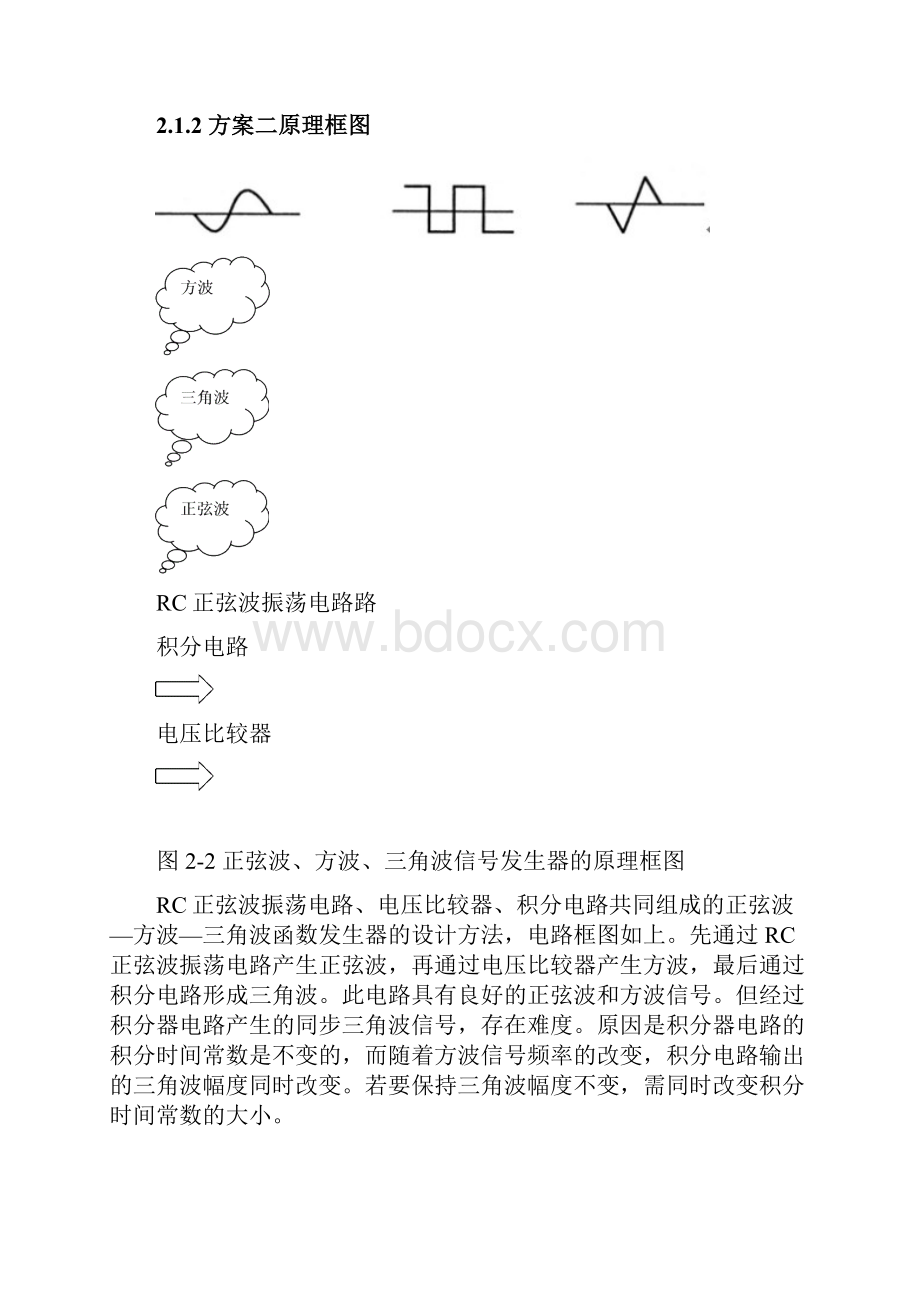 555定时器构成的方波三角波正弦波发生器设计报告资料.docx_第3页