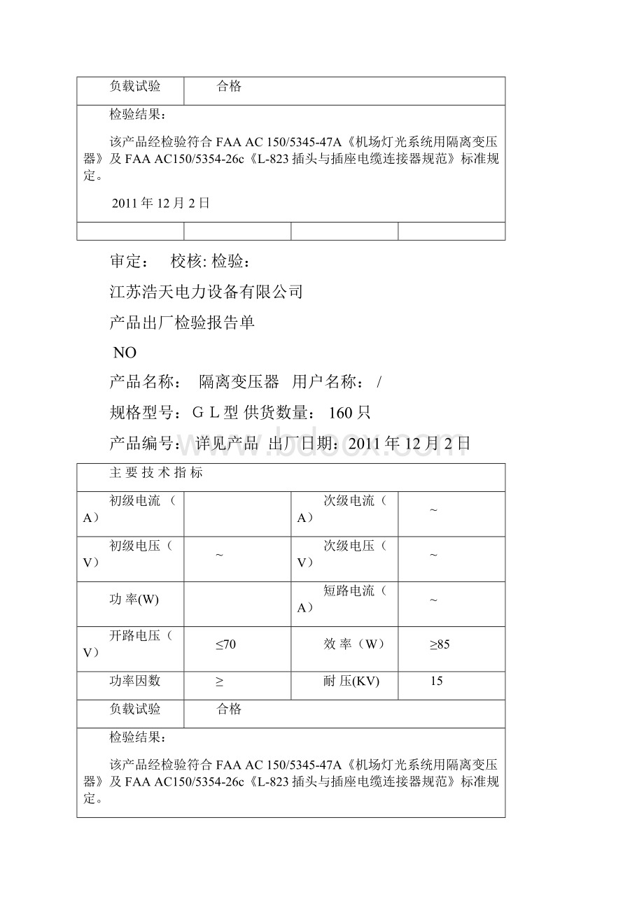 产品出厂报告合格证文档格式.docx_第3页