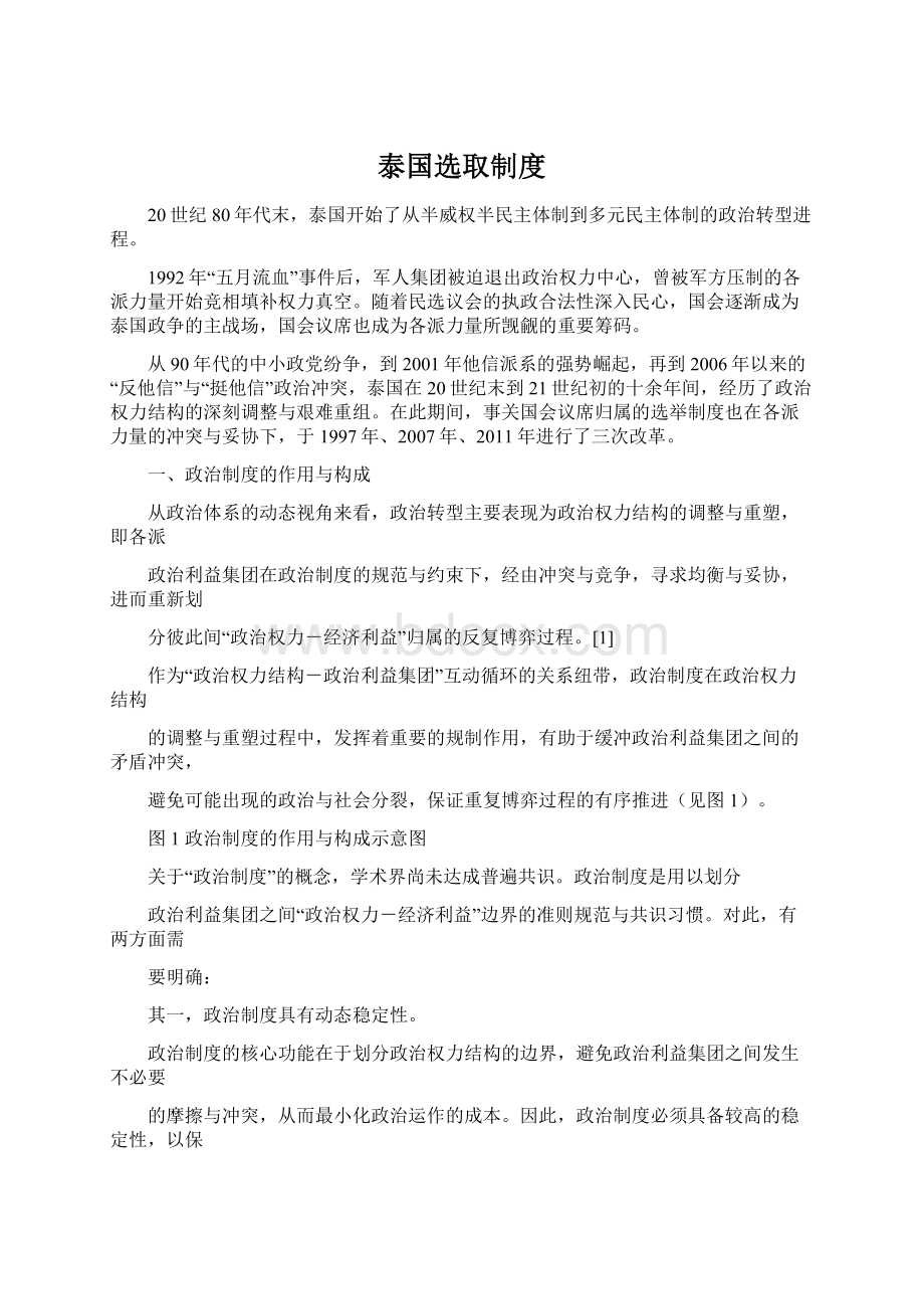 泰国选取制度Word文档格式.docx_第1页