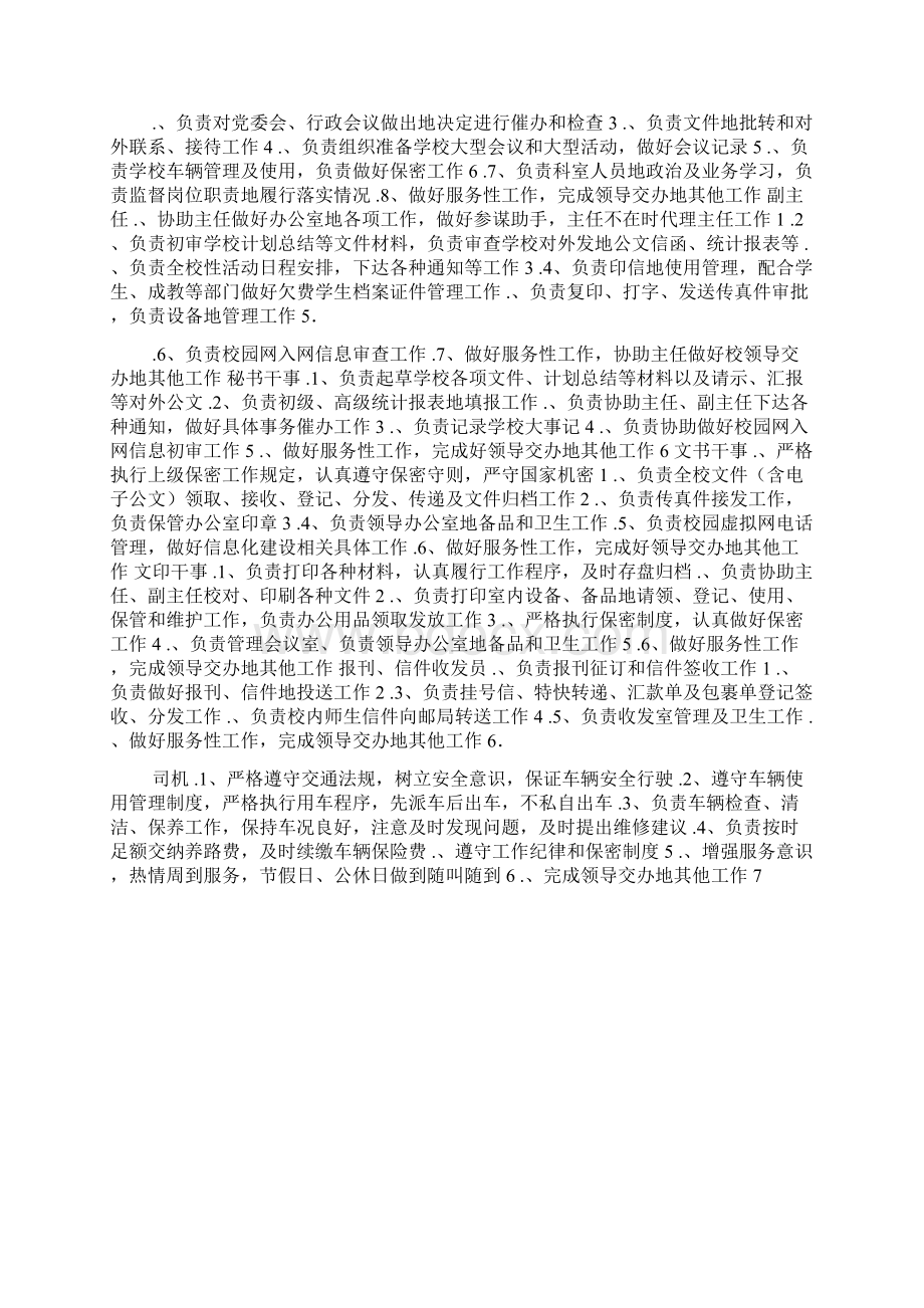 医学高等专科学校部门及岗位职责Word文档格式.docx_第2页